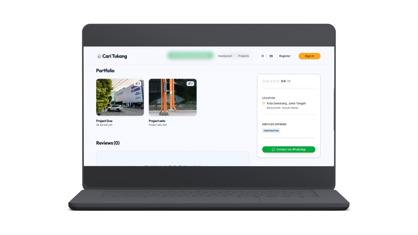 Cari Tukang - Handymen Marketplace Image